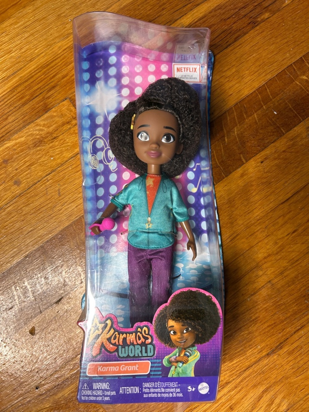 Mattel Karma Grant Doll - Teal Jacket & Purple Pants with Microphone 🎤